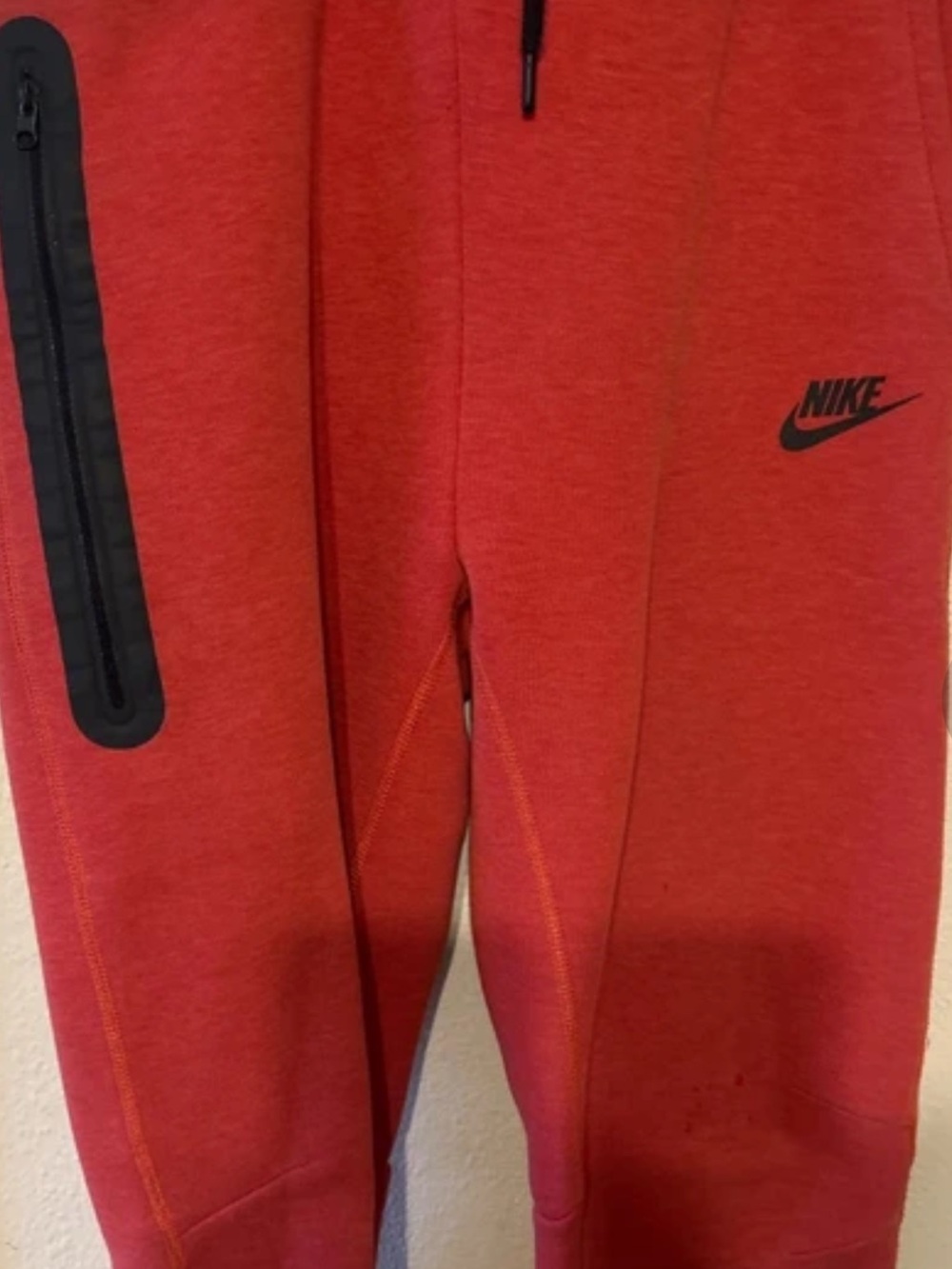 Boys Nike Tech red jogging pants